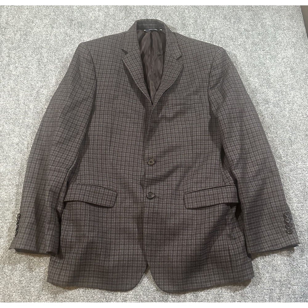 RALPH Ralph Lauren Men's 40R Plaid Multicolor Wool Blazer Slim Fit For Dillards